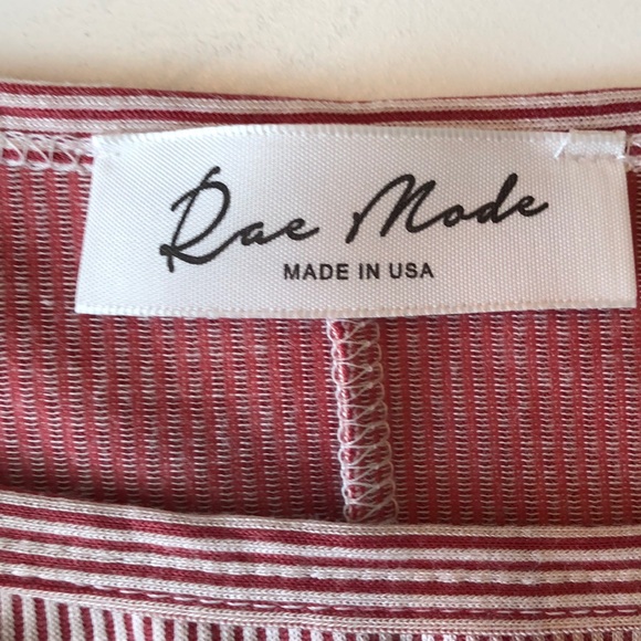 Rae Mode Red Striped Dress - Picture 9 of 9